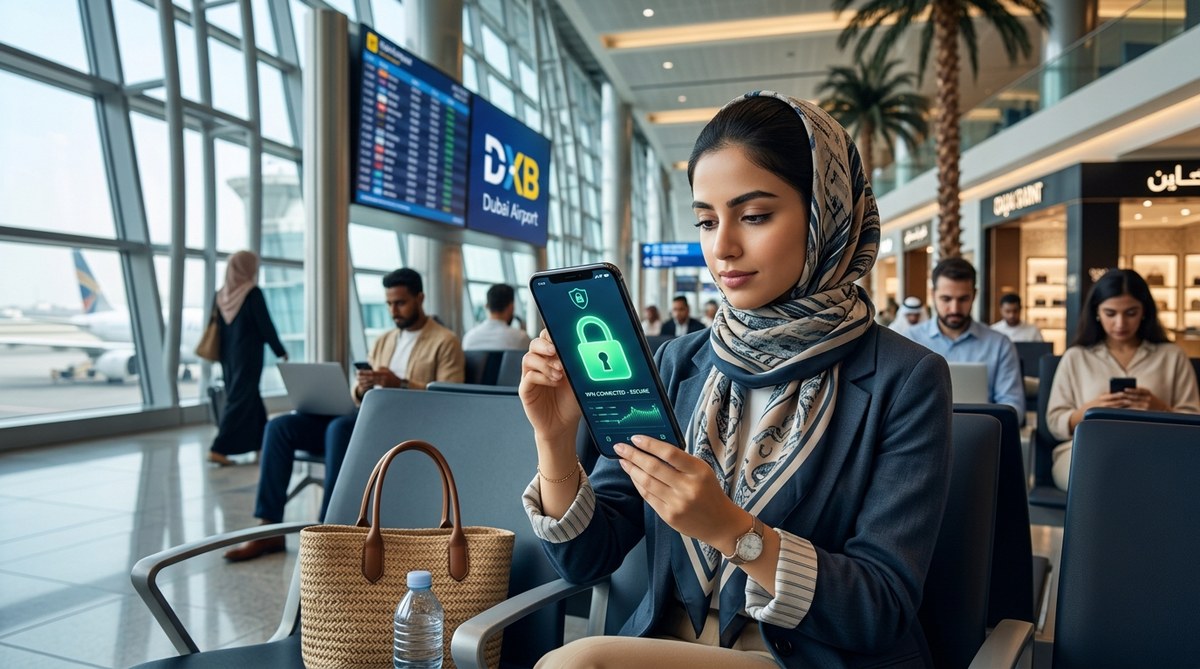 How to Securely Use Public Wi-Fi on Your Smartphone in Middle East Airports and Malls