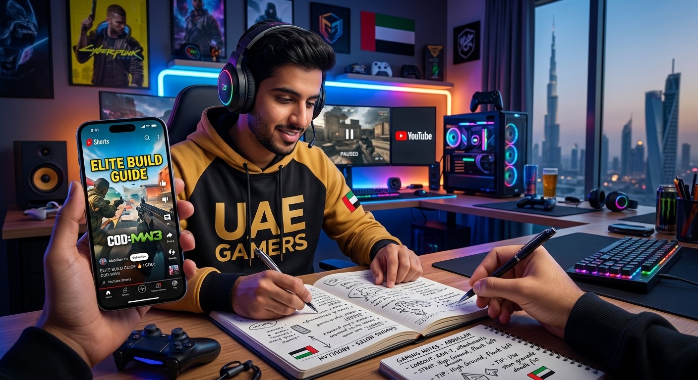How UAE Gamers Can Turn YouTube Shorts Into Useful Gaming Notes